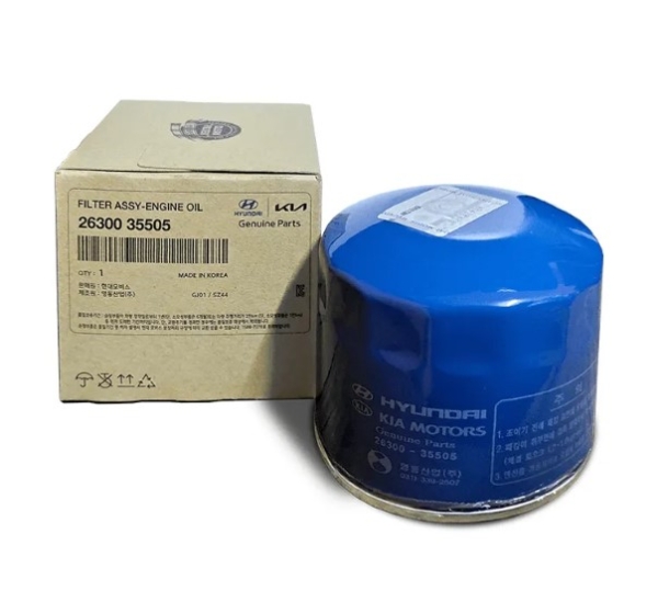 FILTRO ACEITE KIA , HYUNDAI (26300-35505)-GENUINE