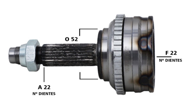 PALIER CHEVROLET SAIL 2010-UP (OP-2321A)  22*22*52-YOK