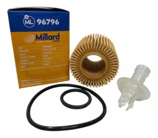 FILTRO ACEITE RAV 4, COROLLA (ELEMENTO)-MILLARD