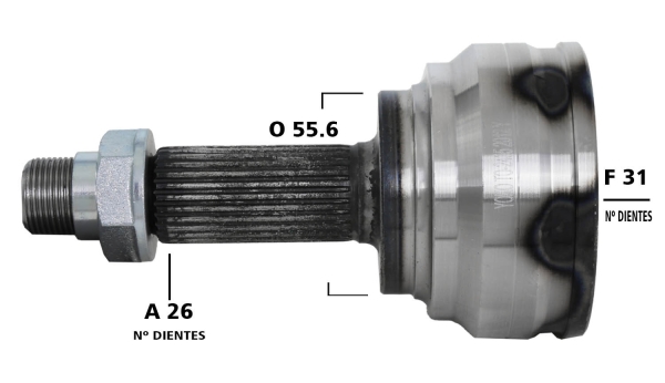 PALIER 26*31*55.6 (TO-2435) YARIS ENVIDIA 2014-17 -YOK