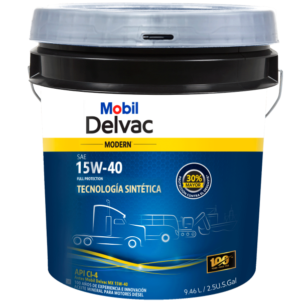 ACEITE MOTOR MOBIL 15W-40 2.5 GL BALDE