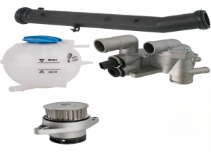 BRIDA DE AGUA  COMPLETO +TERMOSTATO+CAÑERIA VW GOL, CROS FOX MOTOR CFZ  1.6-WISA